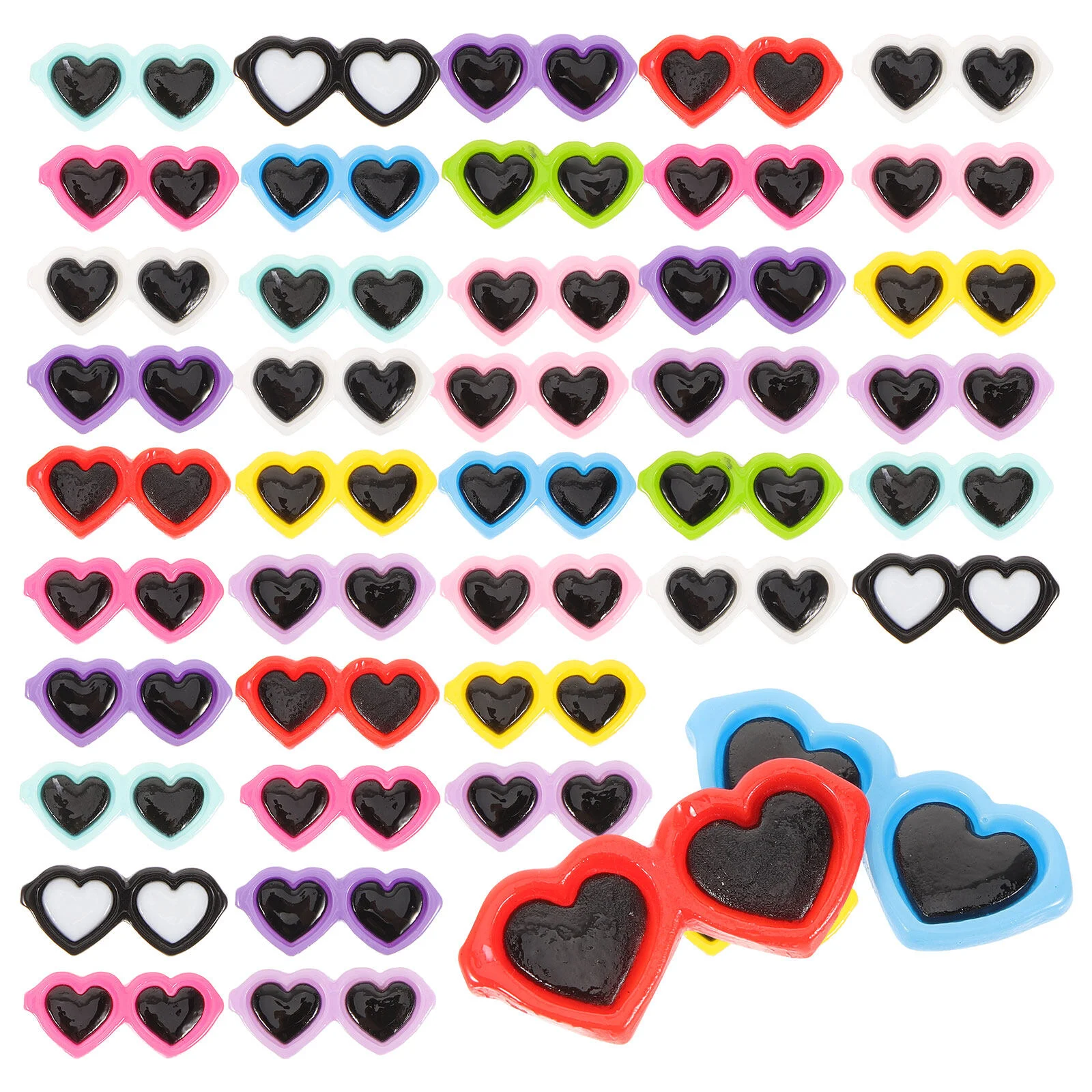 

Круглые полимерные мини-бусины для солнцезащитных очков, 80 шт., подвески «сделай сам», украшение, Шпилька для волос, 4x1,8 см, телефонные картинки