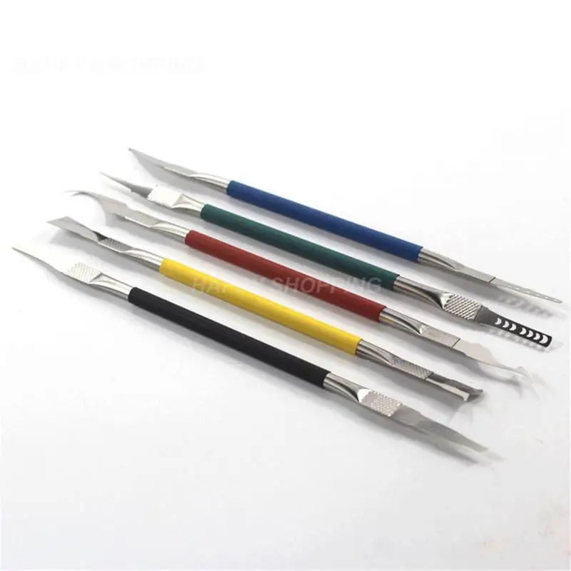 

5PCS CPU Pry Bar Removal Rubber Knife Set PCB Motherboard Repair Knife Chip Motherboard Parts Installation Removal Tools