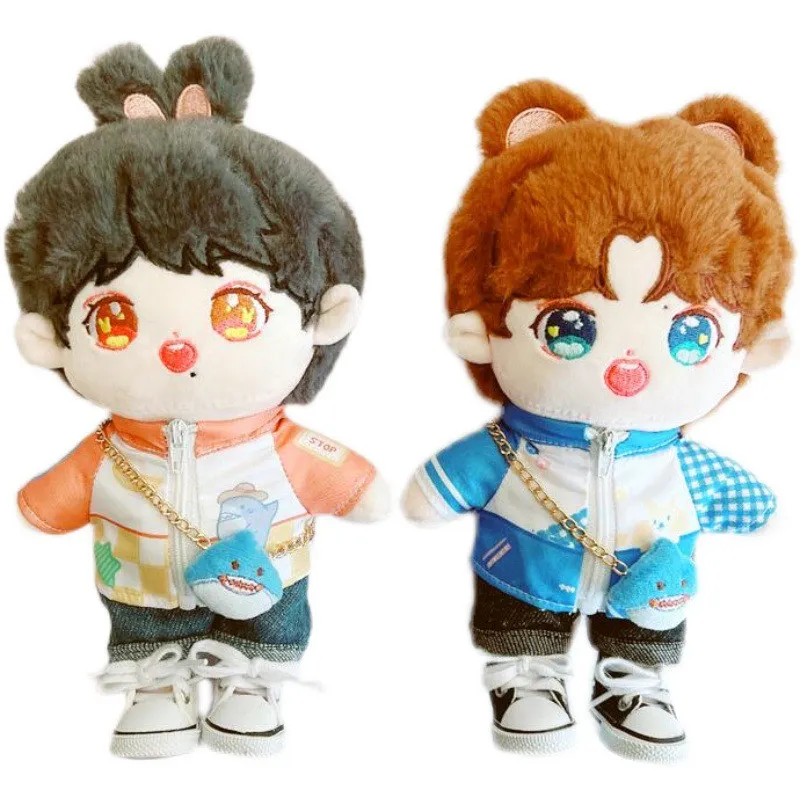 Джинсовые брюки в стиле аниме черные и синие 20 см |