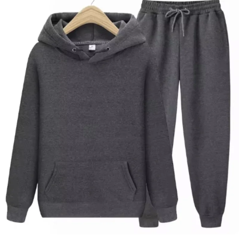 Мужской спортивный костюм состоящий из 2-х предметов: флисовая куртка с капюшоном