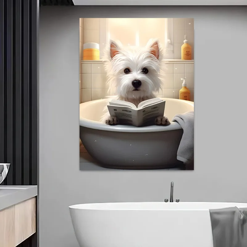 Картина Сидя на туалете страус канвас