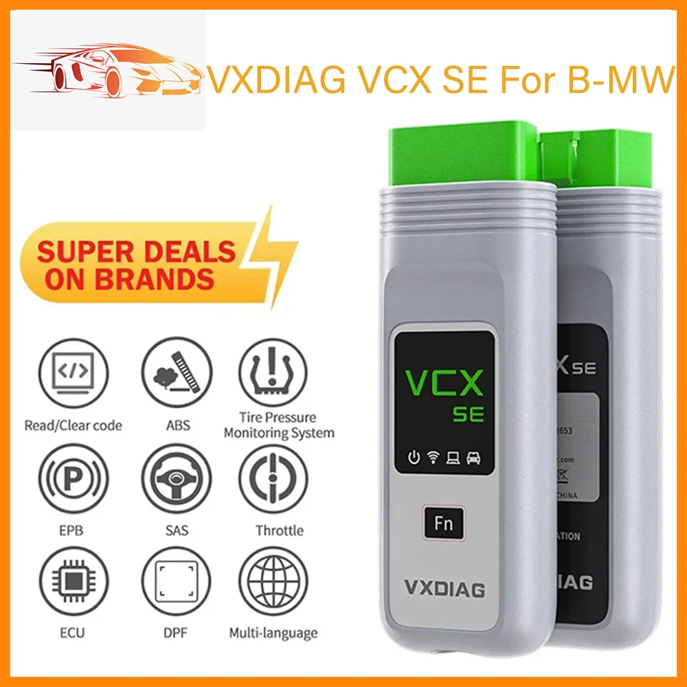 

Диагностический сканер VXDIAG VCX SE, устройство для считывания кодов ECU/A2/A3, полное диагностическое оборудование, OBD2