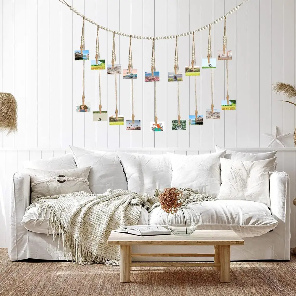 

DIY Picture Garland Fancy Aesthetic Creative Photo Display Pendant Photo Booth Props Decoration for Living Room