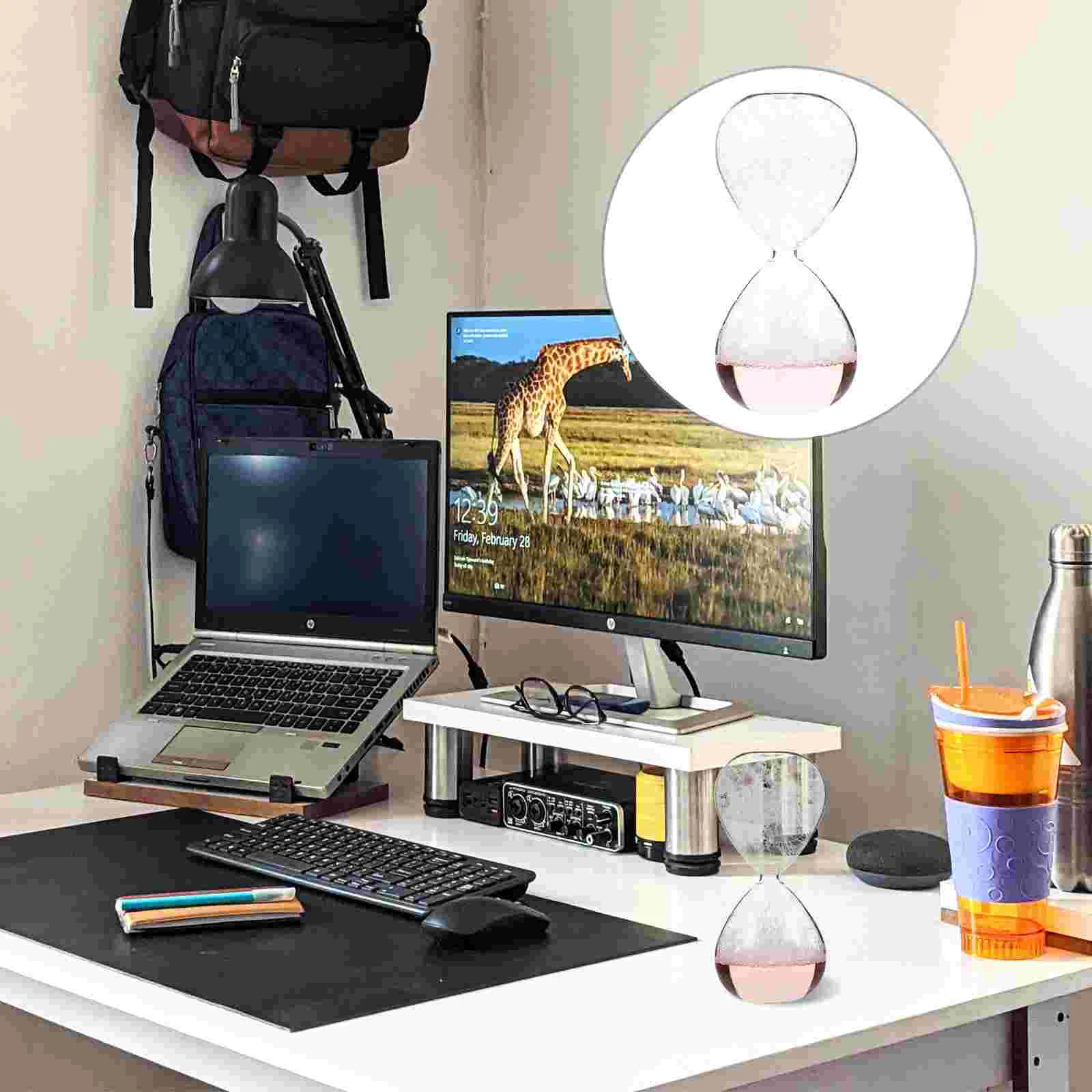 

Glass Timer Sand Timer Tabletop Decoration Desktop Ornament for Office Kitchen Home Decoration Ornament