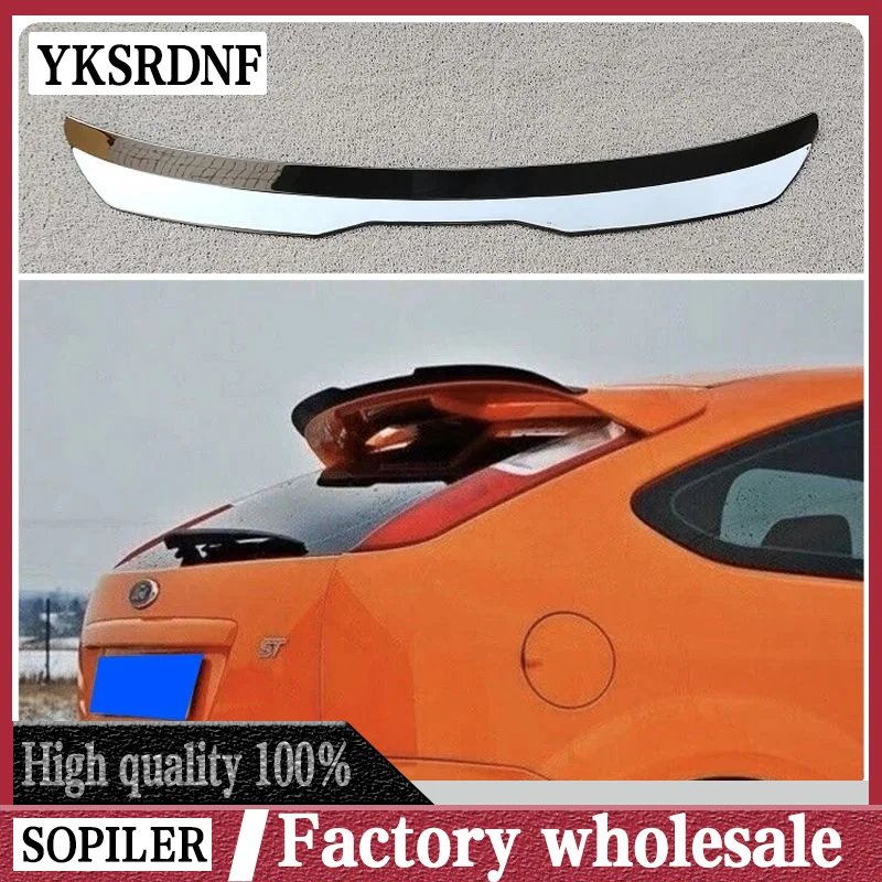 

Для хэтчбека Ford Focus ST MK2 MK2.5, материал ABS, верхний спойлер, крыло багажника, крышка багажника, автомобильный Стайлинг