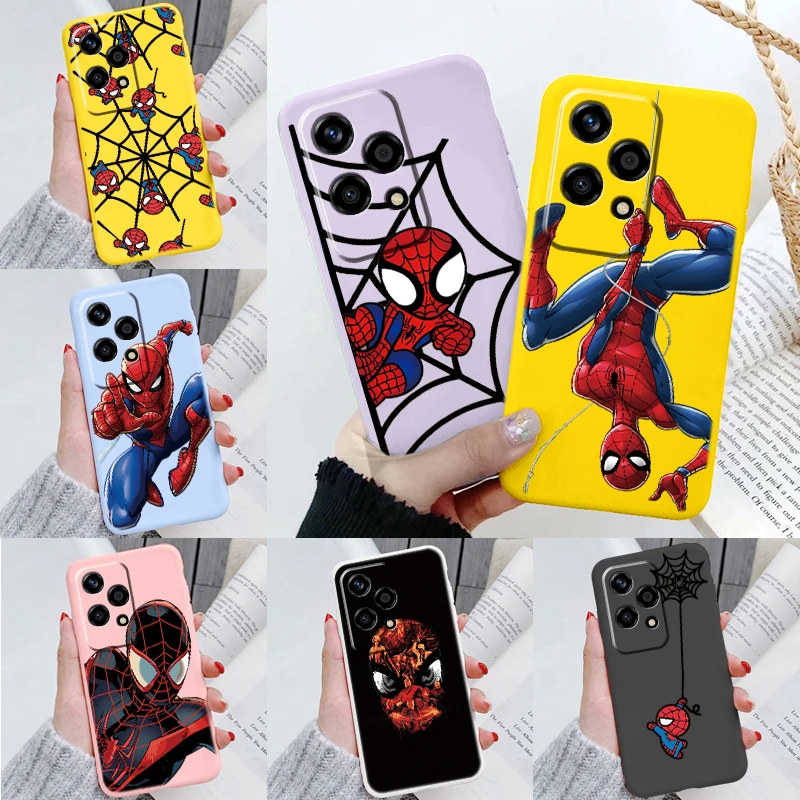 Чехол для телефона Honor 90 Lite 200 Pro Smart Paly 6 Plus X7C X9b Magic X8b X6b X5b X5 Marvel Spiderman