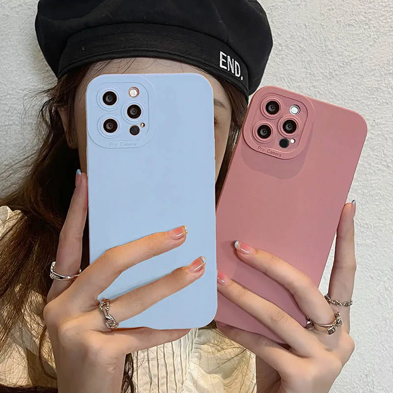 

Lens Protection Phone Case For Samsung Galaxy S22 Ultra S21 S20 Note 20 Plus A12 A22 A32 4G A52 A72 A33 A53 A73 5G Soft Cover