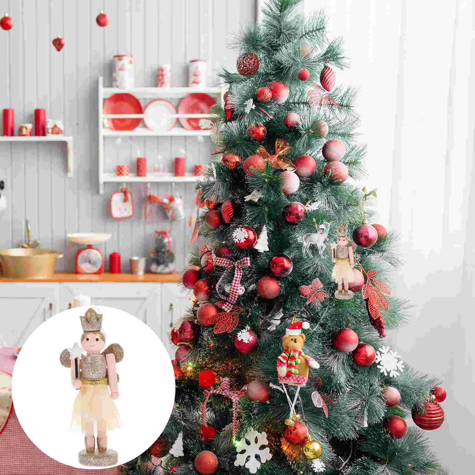 Фея Щелкунчик кулон печенье деревянный декор украсить фигурку сахарной сливы из