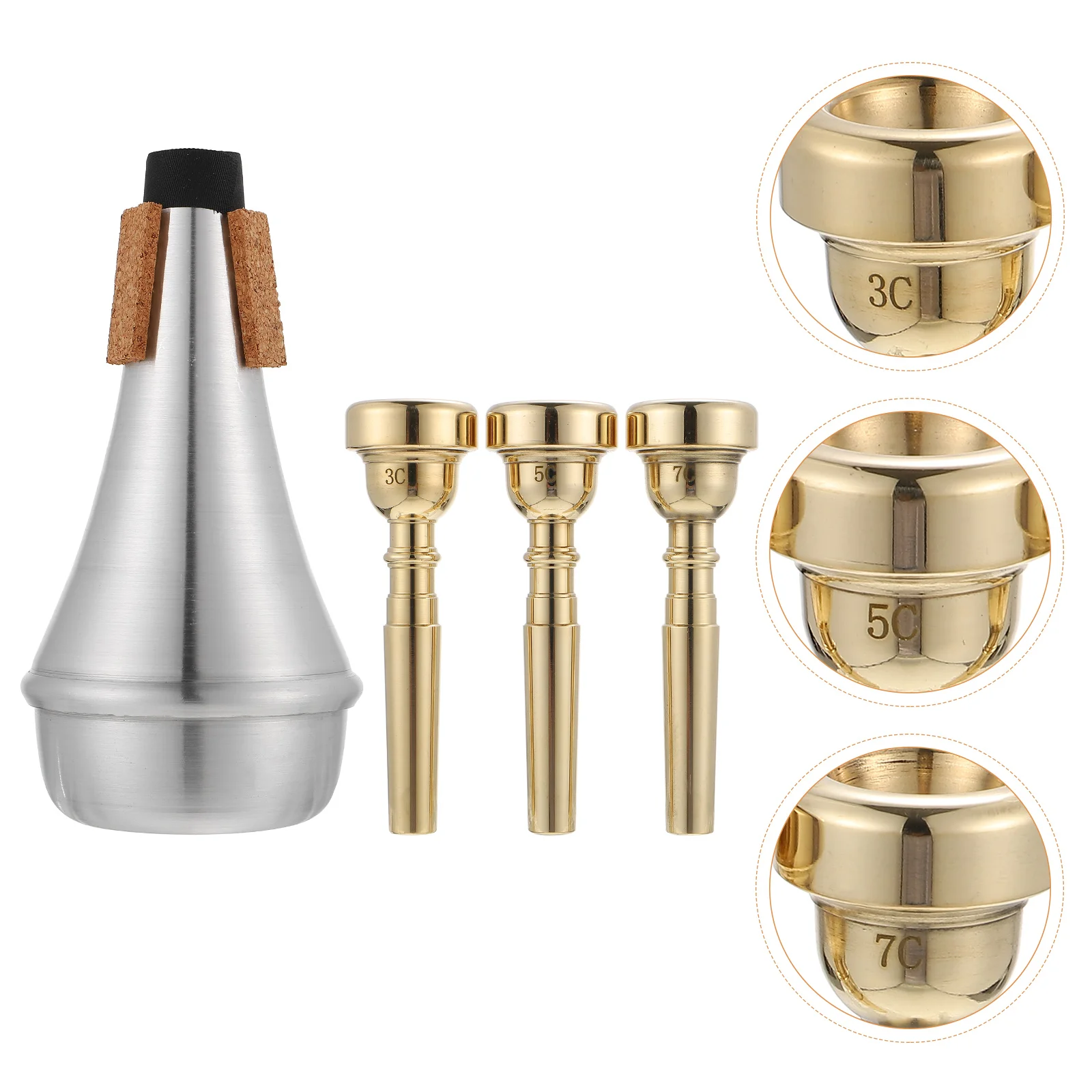 

Прочные Запчасти для труб, 1 комплект, аксессуары для инструментов, Мундштуки для труб, поставка заказа для труб, профессиональная труба