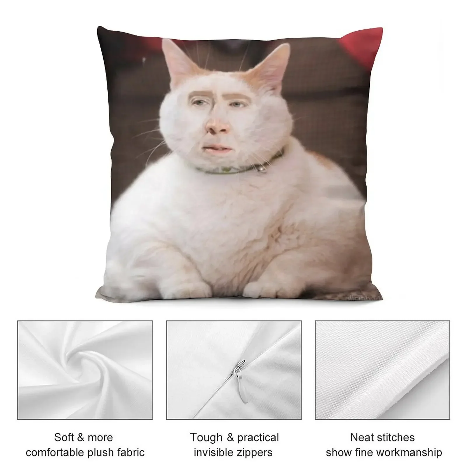 Николас Кейдж Photoshop Cat Декоративная подушка Диван Подушки Роскошные декоративные