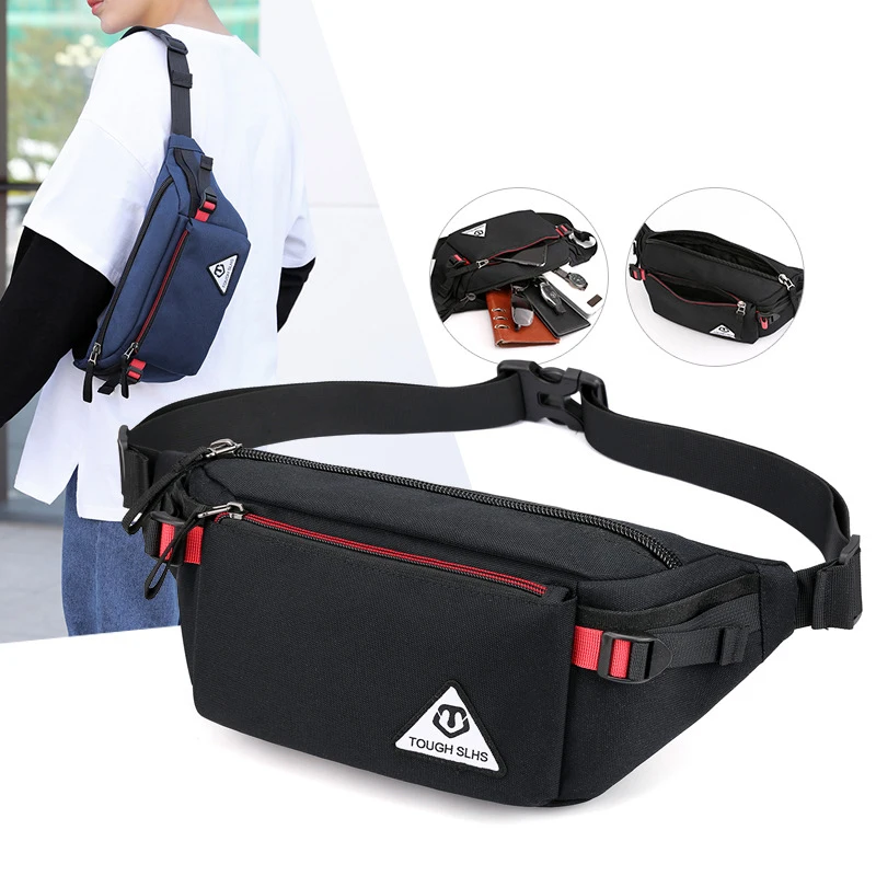 

Women Casual Waist Bag Waterproof Waist Bum Bag Running Jogging Belt Pouch Zip Fanny Pack Sport Runner Crossbody Bags For Men