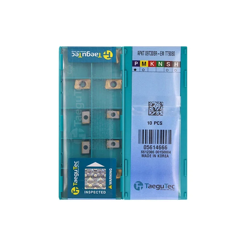Фото 10 шт. TaeguTec APKT APKT09T3PER APKT09T308R APKT1204PER APKT1705PER EM TT9080 TT9030 Токарные станки с ЧПУ Твердосплавные фрезерные вставки №3