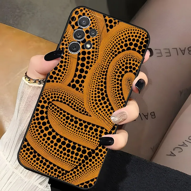 Художественный чехол KUSAMA для телефона Samsung Galaxy A13 A02 A52 A22 A53 A73 A71 A54 A34 задняя крышка