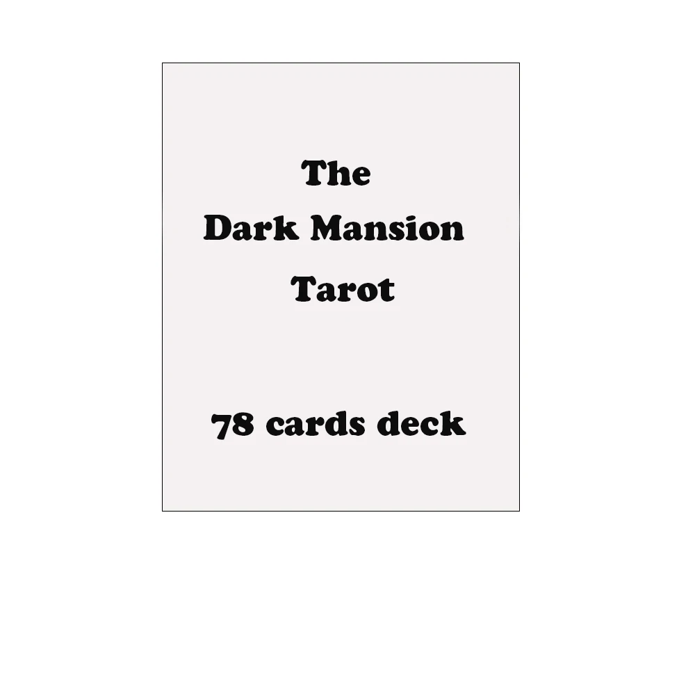 the Dark Mansion Tarot 78 card deck
