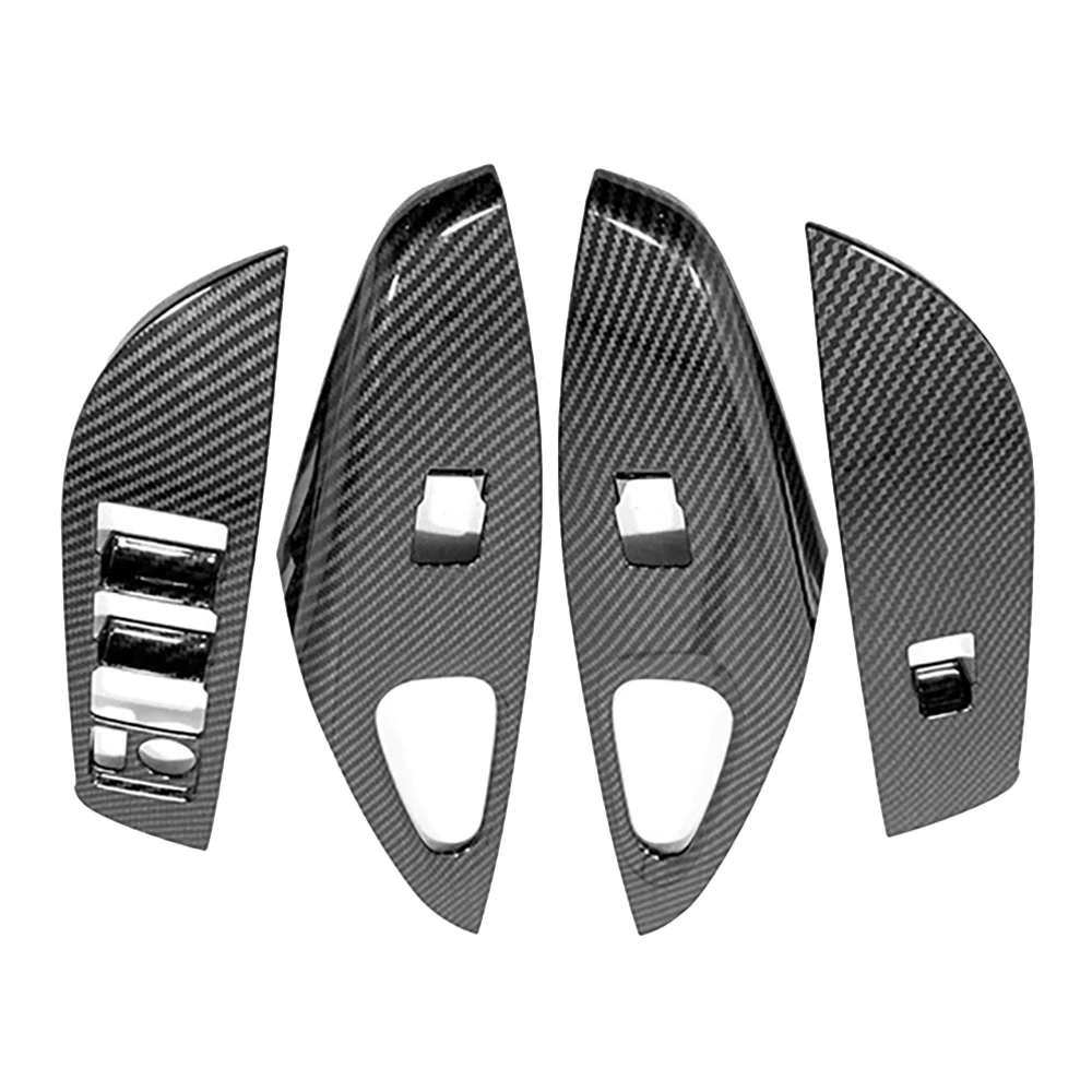

Carbon Fibre for Toyota Corolla 2019 2020 Accessories LHD Door Window Glass Lift Control Switch Panel Cover Trim