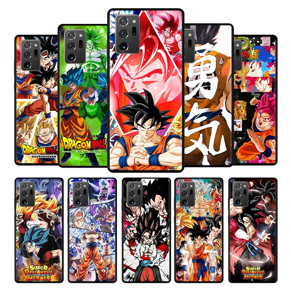 

Dragon Ball Z Crystal Case Cover for Samsung Galaxy Note 10 20 8 9 10+ Ultra F12 F22 M30s M11 M22 5G Matte Shell Original Print