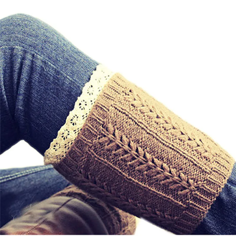 

Зимние гетры для женщин и девочек, манжеты для сапог, кружевная отделка, гетры, носки для сапог, вязаные крючком гетры, Короткие Вязаные Гетры