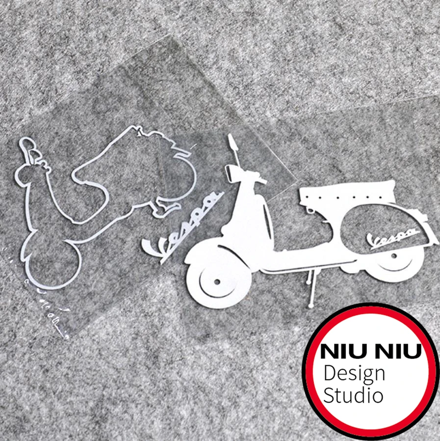

Автомобильные наклейки NiuNiu для ретро мотоцикла, персональные Мультяшные светоотражающие наклейки, мотоциклетная персональная наклейка, декоративные наклейки