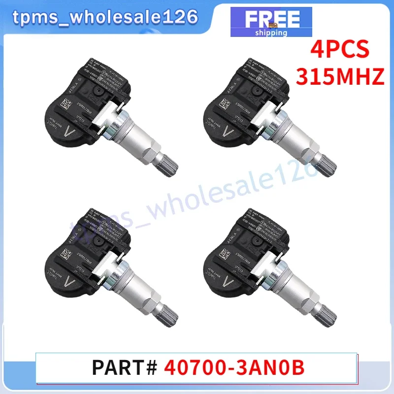 40700-3AN0B датчик системы контроля давления в шинах 4 шт. для Nissan Altima Frontier Maxima Titan Versa