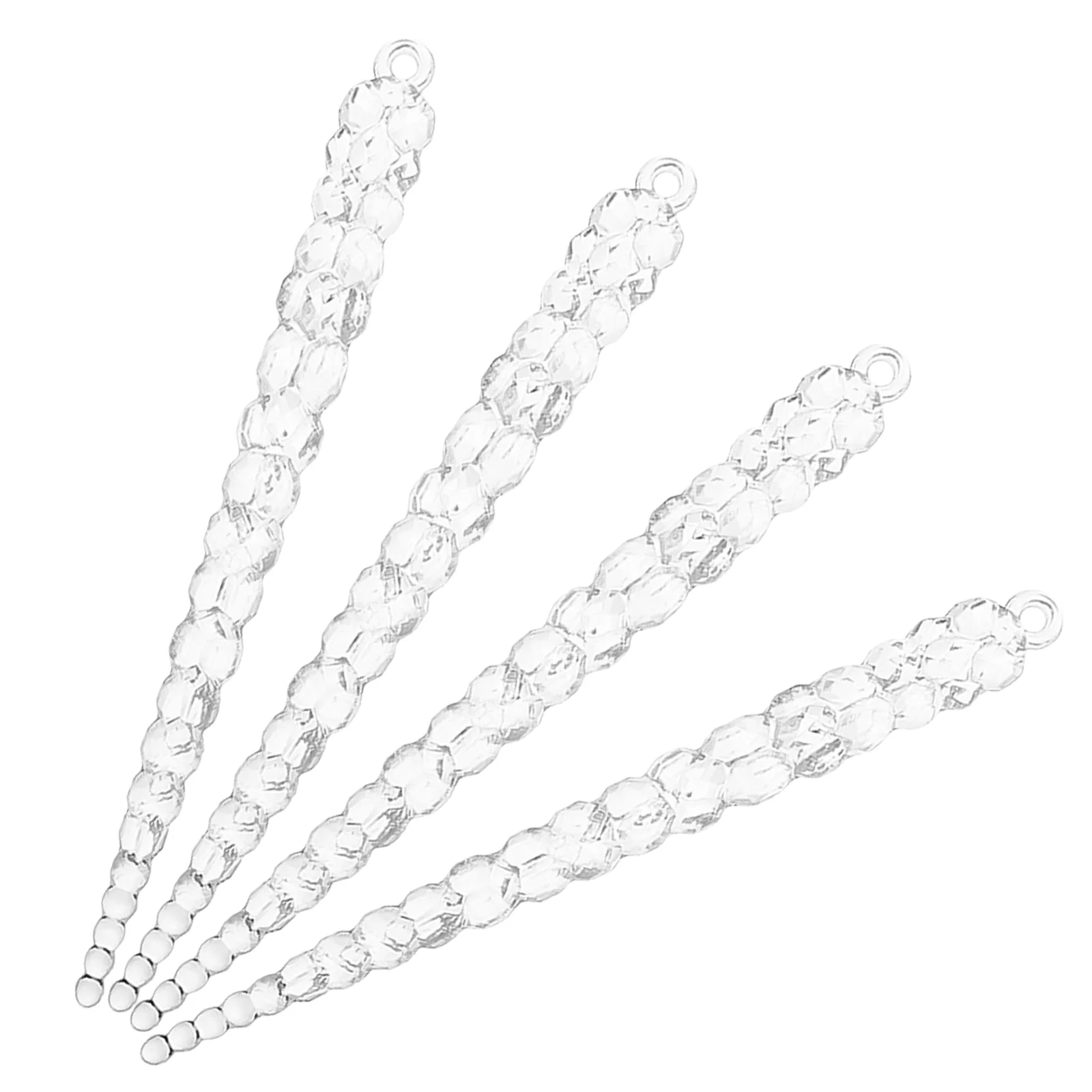 

4 Pcs Christmas Pendant Tree Hanging Ornaments Props Xmas Pendants Acrylic Decorations