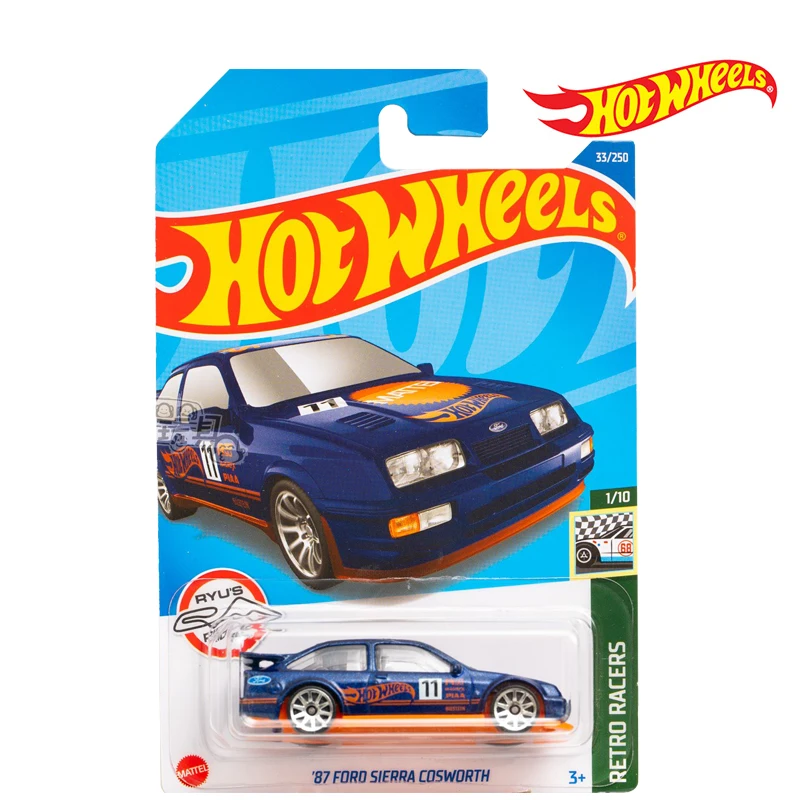 

Hot Wheels Automobile Series RETRO RACERS 87 FORD SIERRA COSWORTH 1/64 Metal Cast Model Collection Toy Vehicles