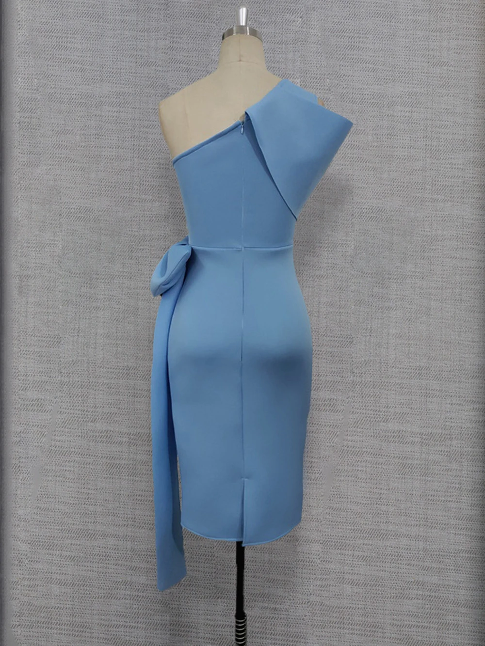 Romans Blue Short Party Dress Cocktail Dress One Shoulder Short Prom Dress Women Night Dress Robe de soiree Wedding Party Dress