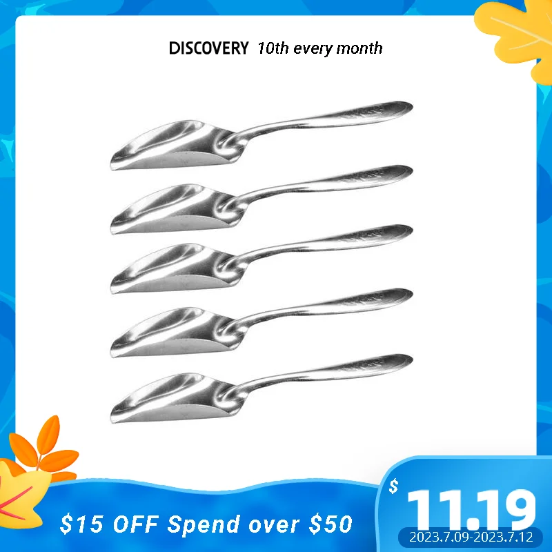 

5pcs/pack Milk Powder Portable For Parrot Pet Supplies Peony Cockatiel Rabbit Bird Feeding Spoon Stainless Steel Water Small