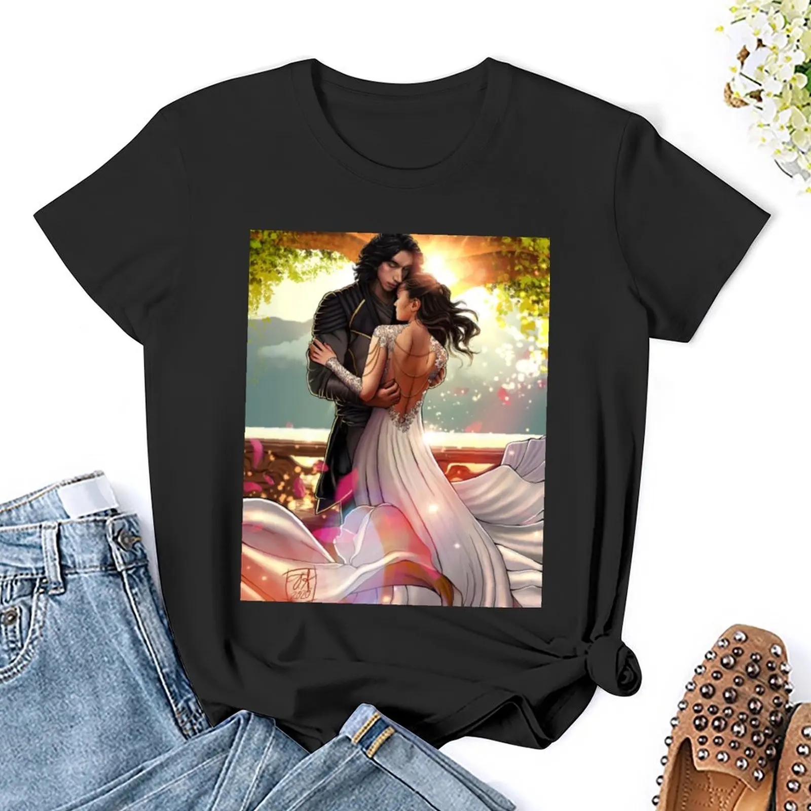 Reylo-Свадебная футболка футболки Графические Рубашки графические модная женская