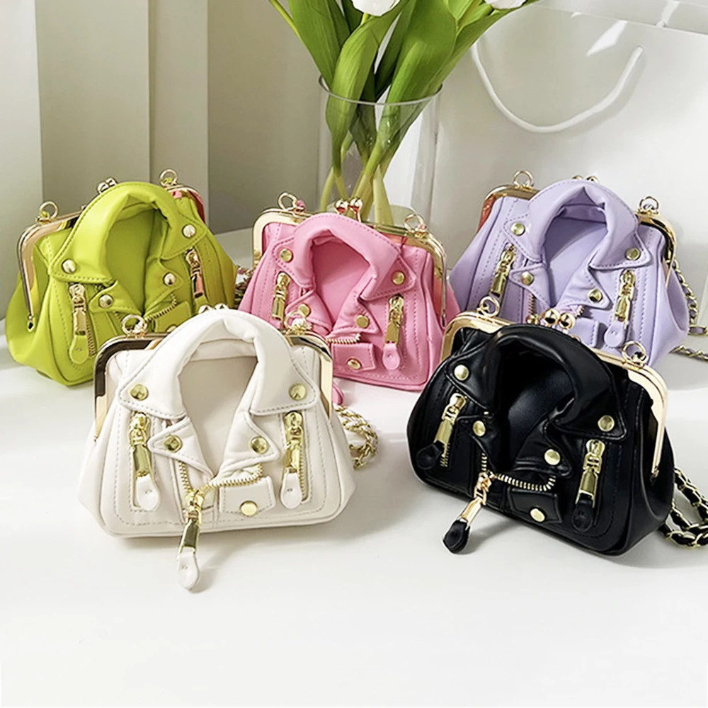 

2022 High Quality Jacket Shoulder Bags Women Fashion Purses Crossbody Bag Brand Punk Messenger Bag Designer Satchel Cute Clutch