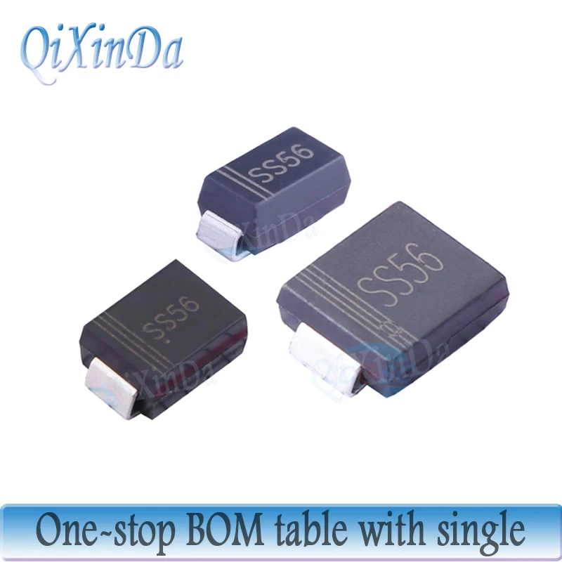 50 шт./партия, SS56 SR560 SMA SMB SMC SK56 SMD SS560 5A 60 в