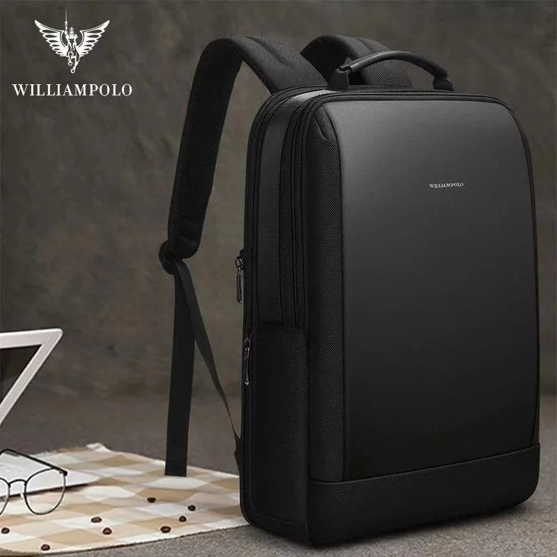 

men business backpack Hidden Pocket Anti-theft Backpack waterproof Laptop Backpack for Men Leather USB Charge
