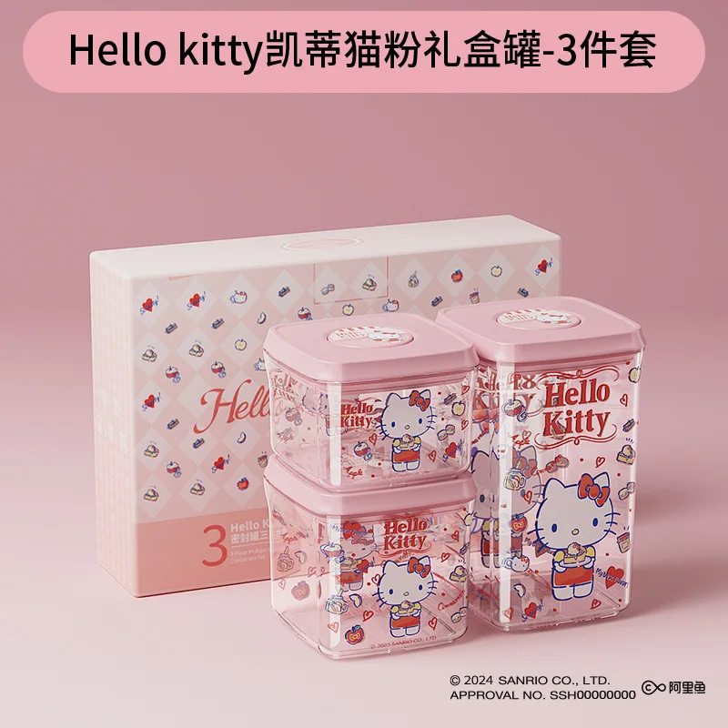 Контейнер для хранения Sanrio Kawaii Hello Kitty контейнер продуктов закусок влагостойкий