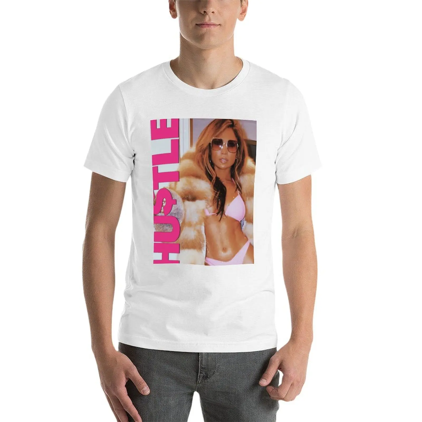 Фото Футболка с графическим принтом Jennifer Lopez Hustlers для мужчин, футболка с индивидуальным принтом, забавные футболки, хлопковая футболка №3