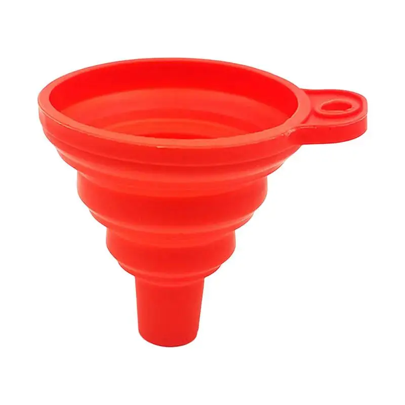 

1PC Engine Funnel Car Universal Silicone Liquid Funnel Washer Fluid Change Foldable Portable Auto Engine Oil Petrol ChangeFunnel