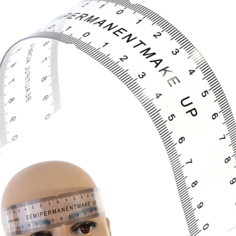 

Universal Brand New Semi Permanent Makeup Guide Ruler Measure Tools Eyebrow Stencil Template Grooming Brow Shaping Styling