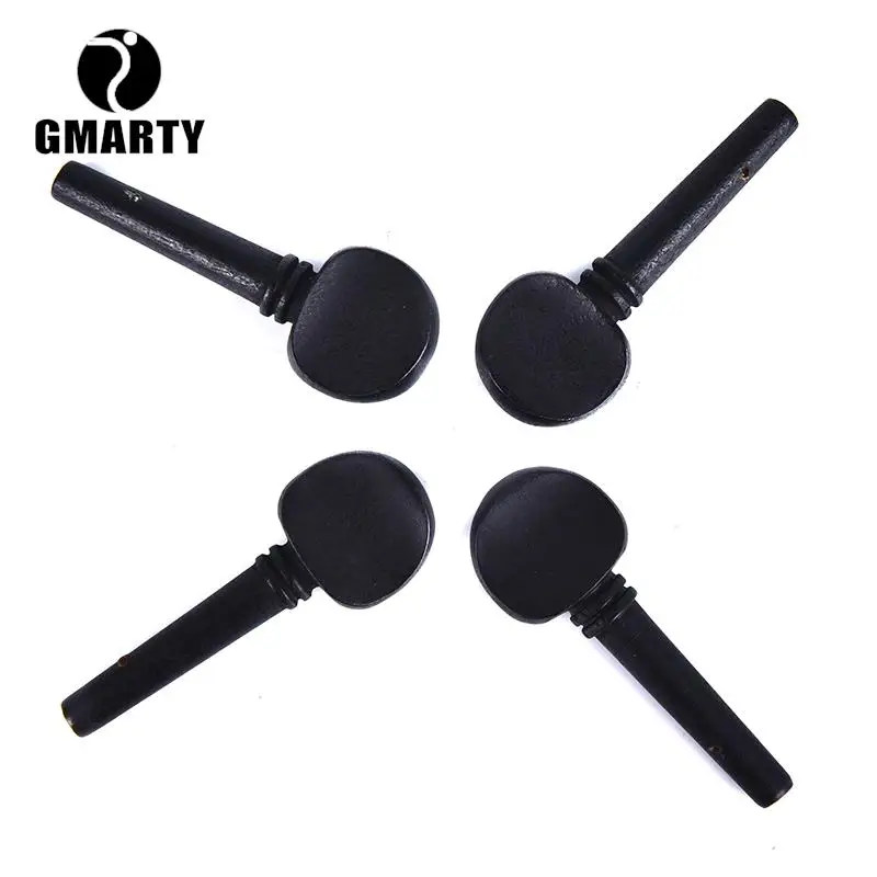4 шт. черные колышки для скрипки 4/4 дюйма |