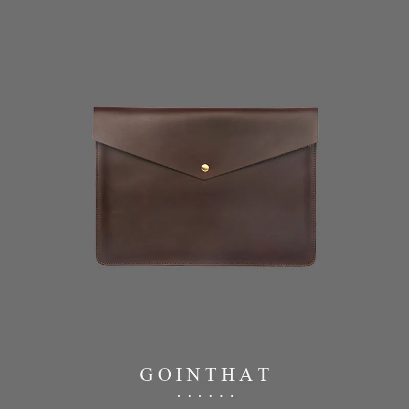 

Fashion Leather Men's Clutch Bag Handbag Brand Genuine Business Bags Classic Large Capacity Envelope Messenger Laptop Clutch