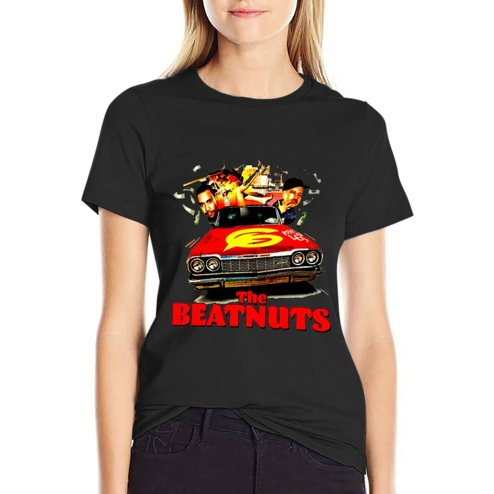 Фото Футболка beatnut, эстетическая одежда, женская одежда, милые топы большого размера, футболки для женщин №1