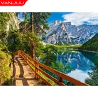 Алмазная вышивка 5D с изображением гор