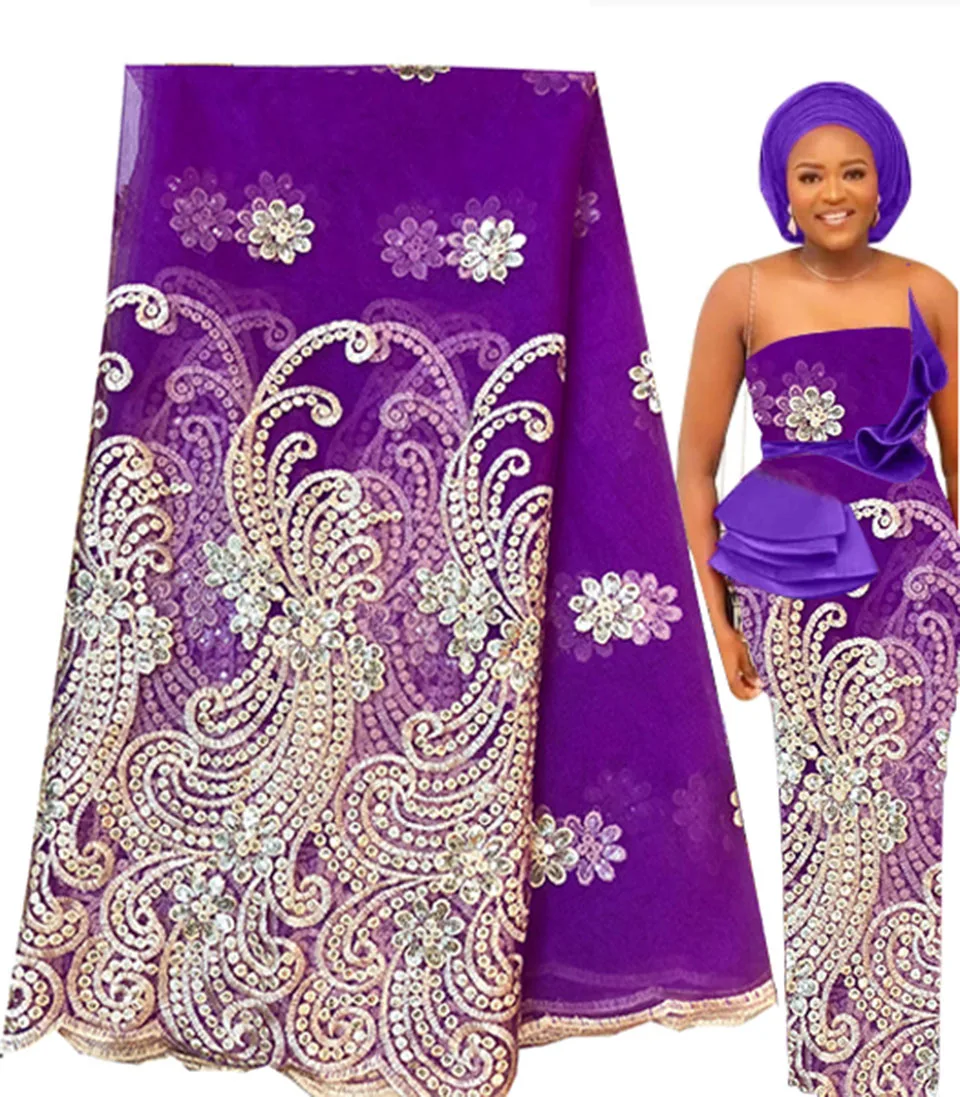 2022 новейшая Золотая французская нигерийская кружевная ткань высококачественный