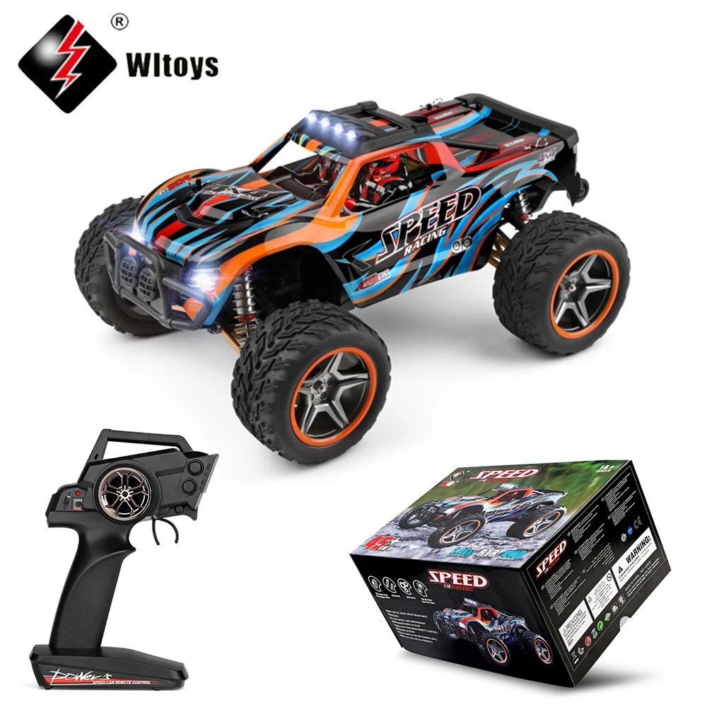Wltoys 104009 Радиоуправляемый автомобиль 1:10 4WD внедорожник 2 4G Высокая скорость 45 км/ч