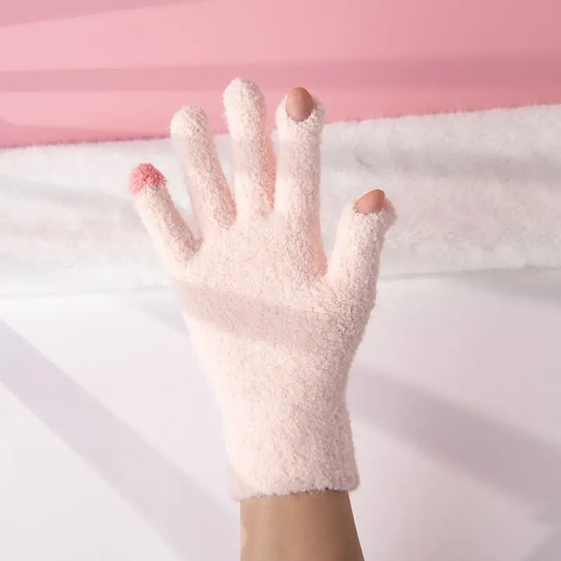 Зимние шерстяные перчатки Sanrio с героями мультфильмов Kuromi My melody полачко пятью