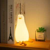 night light for children led duck touch sensor anime silicone lamp for kids festival creativity gift bedroom rechargeable light