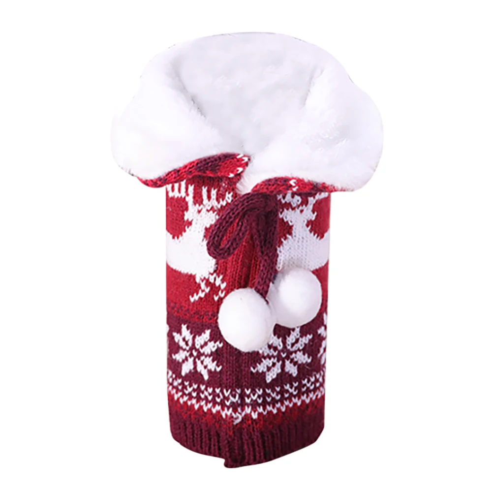 

Рождественский свитер с лосем, чехол для винной бутылки, многоразовый чехол для винной бутылки для праздника, вечеринки, Рождественского ст...