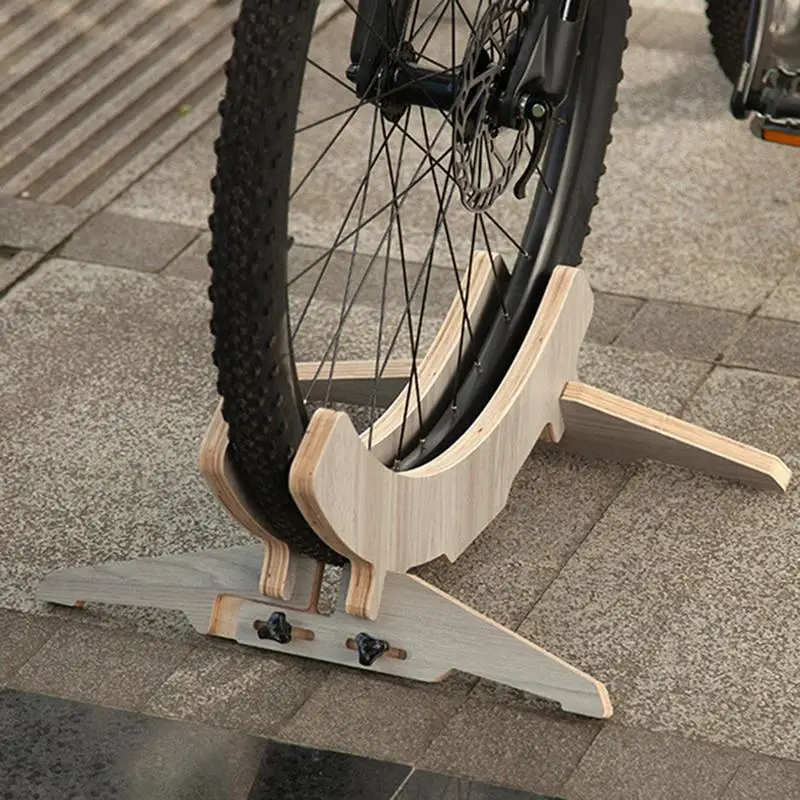 Деревянная напольная подставка для велосипеда домашняя хранения велосипедов