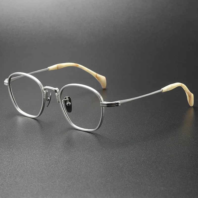 

Очки для близорукости для мужчин и женщин, роскошные брендовые дизайнерские винтажные круглые титановые очки по рецепту, в японском стиле, 2023