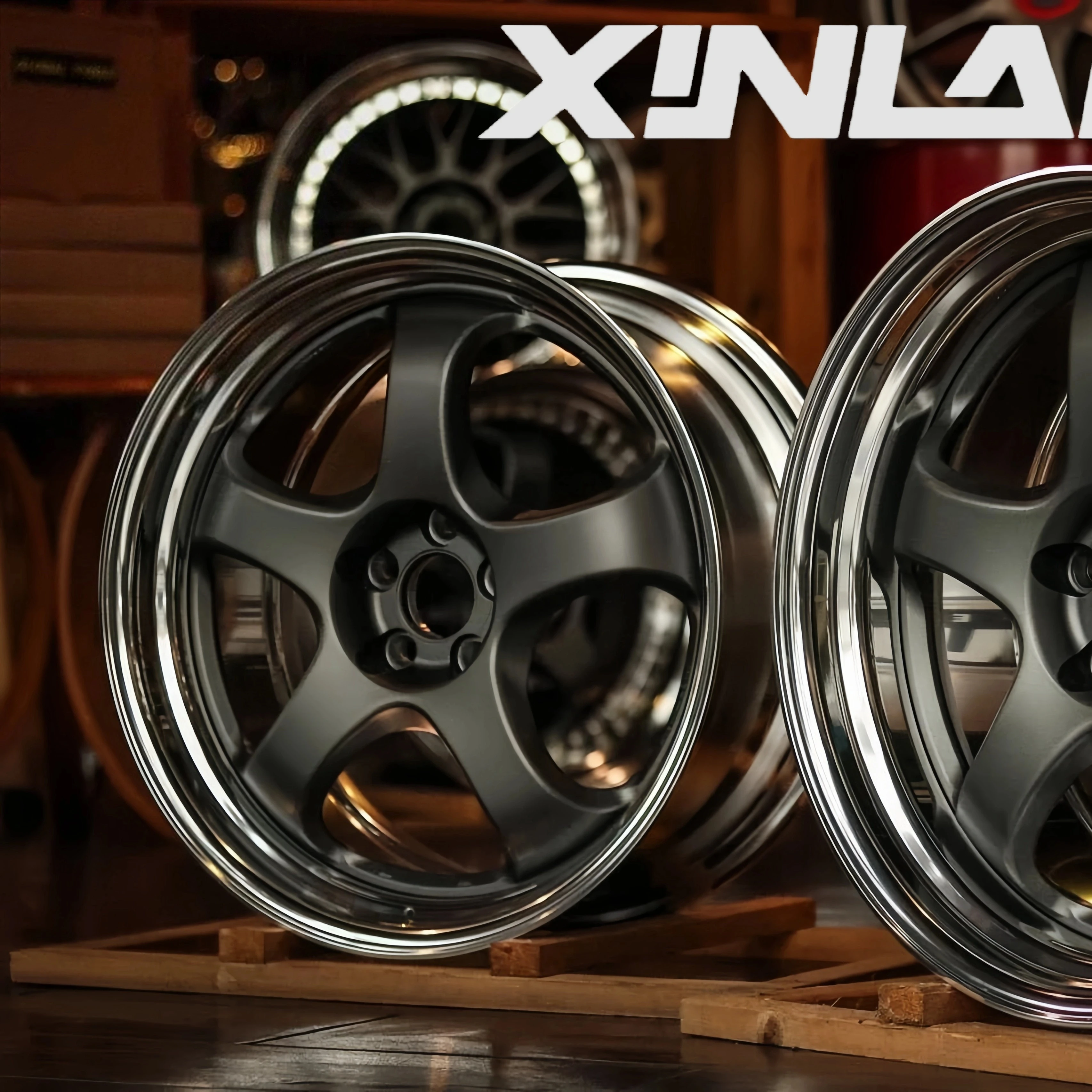 Фото Кованые двухсоставные диски AI Deep Concave 5x120 5x112 5x114.3 18 19 20 21 22 дюйма для легковых автомобилей №4