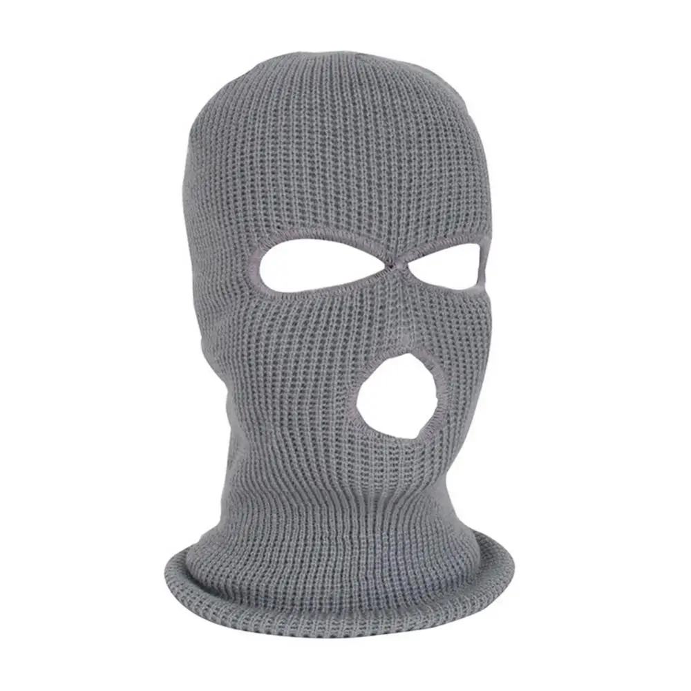 

Balaclava Cap Full Face Cover Ski Mask Hat 3 Holes Windproof Snowboard Helmet Liner Skiing Warm Headgear Fleece Cap Men Women