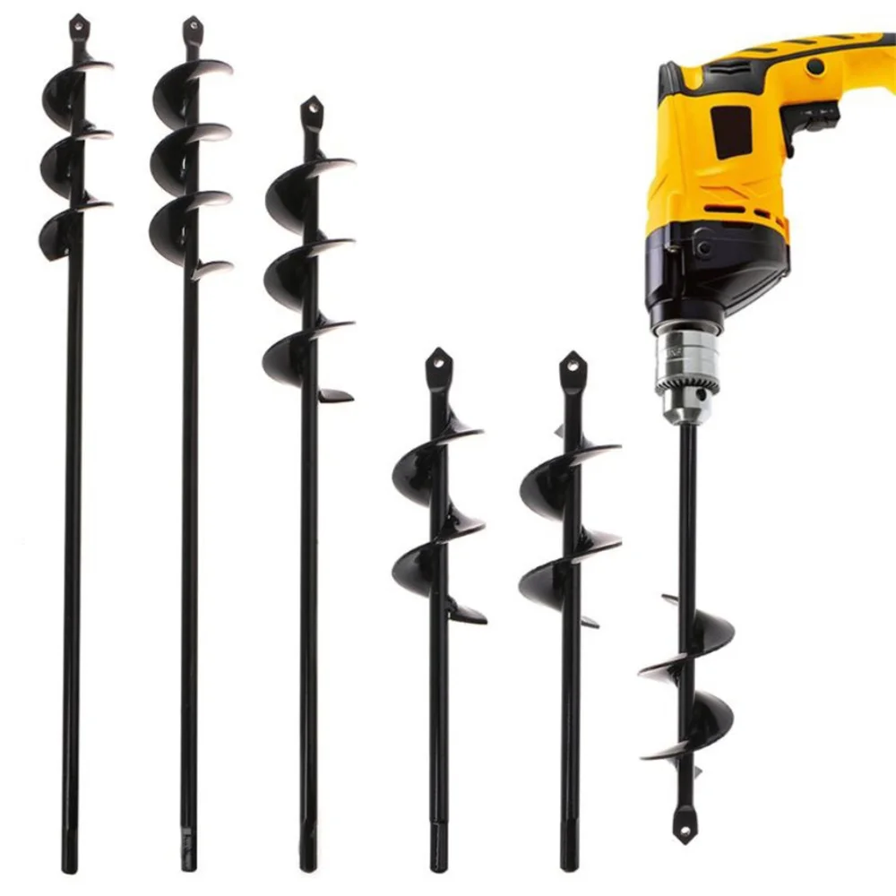 

Gardening Bits Tools 8 Planting Soil Hole Spiral 4x22/45 Sizes Loose Garden Drill 8x18/25/30/45cm 5x22/45cm Drill Bits