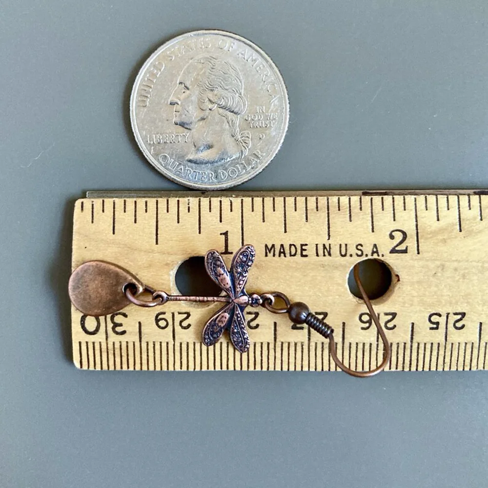 2 шт. женские винтажные серьги в виде стрекозы